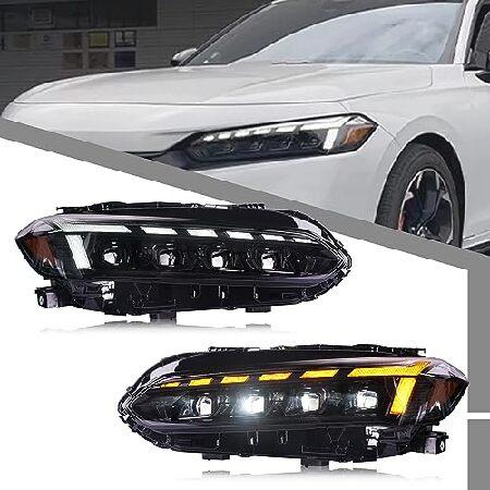 glistuning ヘッドライト 2022 2023 2024 ホンダ シビック 11th GEN 