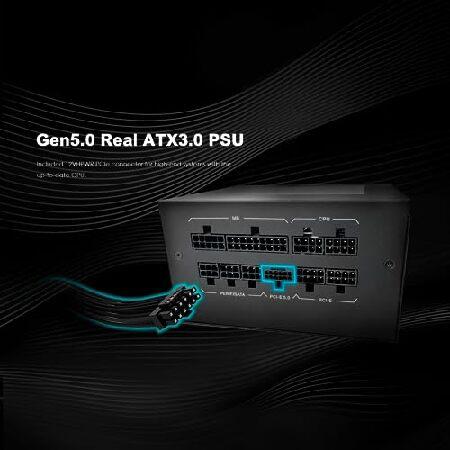 Raidmax Genesis AEG 1000watts 80 Plus Gold Certified ATX 3.0 Gaming Power Supply with PCI-E Gen 5 12VHPWR Connector, Japanese Capacitors, Full Modular｜wolrd｜03