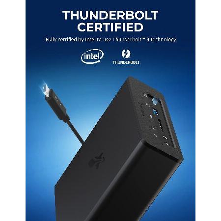 SABRENT Thunderbolt 3 デュアル M.2 SSD ドッキングステーション 96W