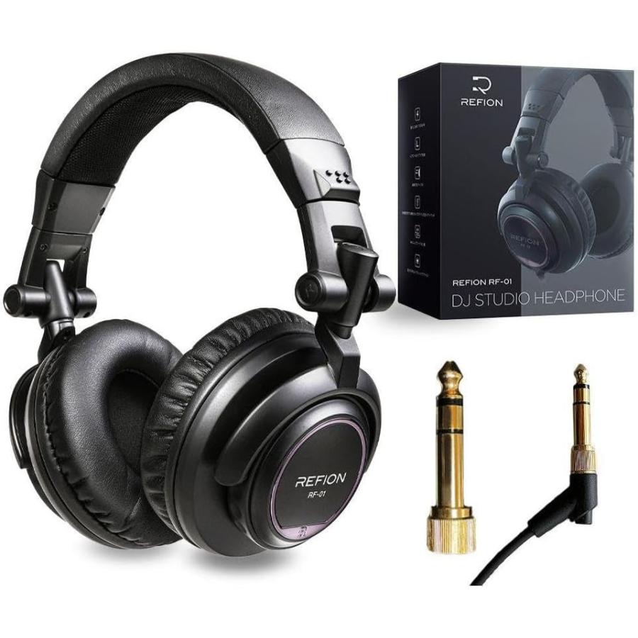 本物のプロDJ監修】 REFION RF-01 DJヘッドホン 有線ヘッドホン
