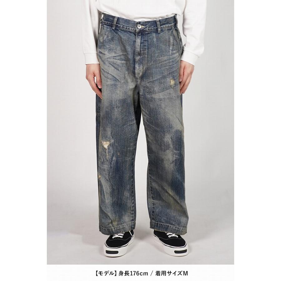 Porter Classic(ポータークラシック) STEINBECK DENIM PAINTER PANTS VINTAGE CUSTOM スタインベックデニムペインターパンツ ヴィンテージカスタム PC-005-2497の画像