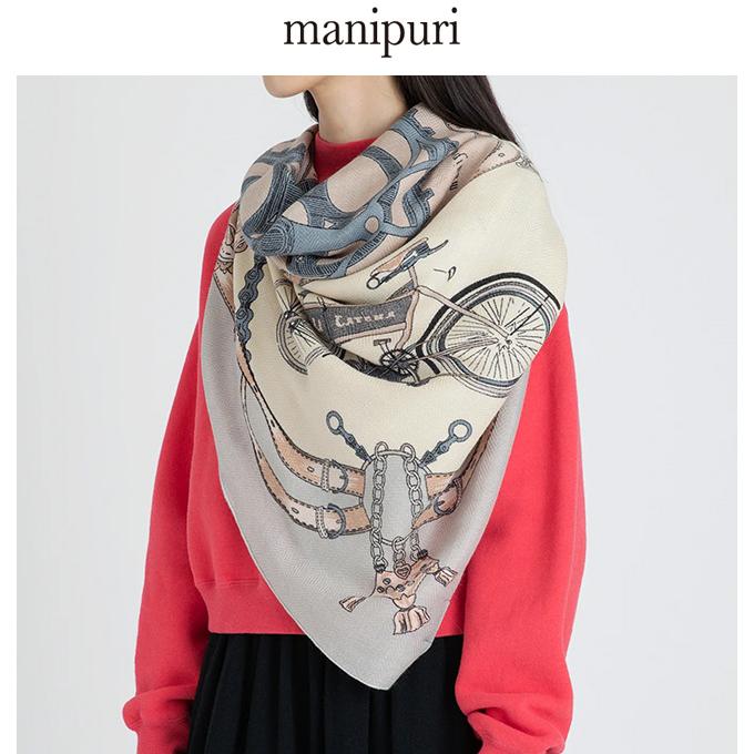 manipuri マニプリ <ウールシルクストールヘリンボーン織120 manipuri マニプリ <ウールシルクストールヘリンボーン織120