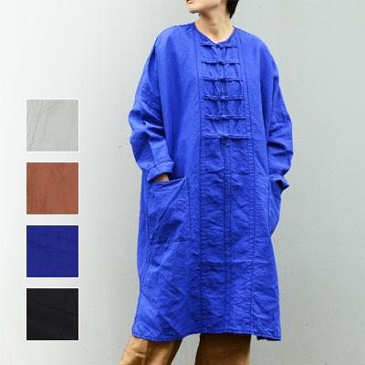 Homspun ホームスパン リネンバイオ厚手 チャイナワンピース 1609 No 212 1609 1609 Womanremix 通販 Yahoo ショッピング