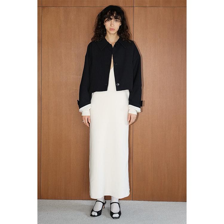 CLANE(クラネ) BULKY SLEEVE CROPPED JACKET バルキースリーブクロップドジャケット 16103-0502｜womanremix｜14