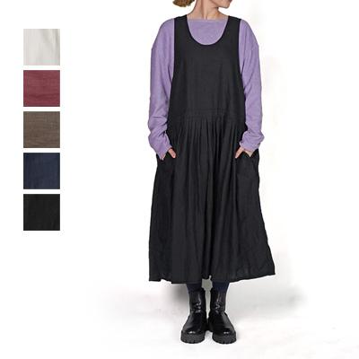 homspun（ホームスパン） リネンバイオノースリーブOP ワンピース 1624