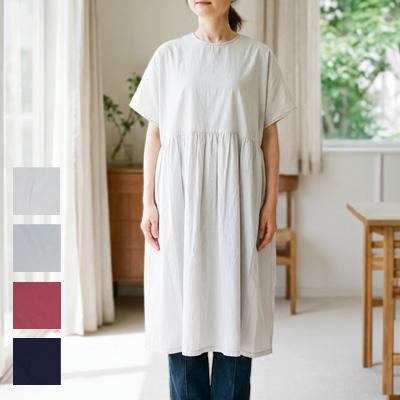 homspun（ホームスパン） コンパクトウェザーBIG ギャザーワンピース