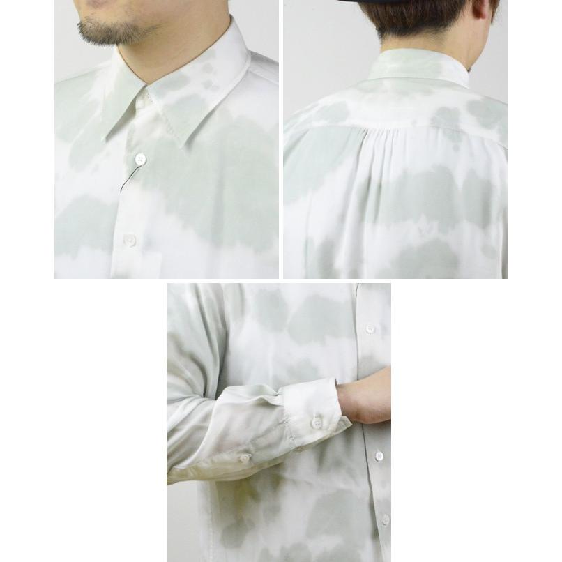 soe shirts ソーイシャツ UNLEVEL DYEING BROAD CLOTH L/S REGULAR COLLAR ムラ染めブロードクロスロングスリーブレギュラーカラーシャツ 2161-81-021
