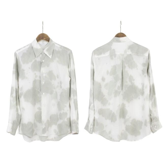 soe shirts ソーイシャツ UNLEVEL DYEING BROAD CLOTH L/S REGULAR COLLAR ムラ染めブロードクロスロングスリーブレギュラーカラーシャツ 2161-81-021