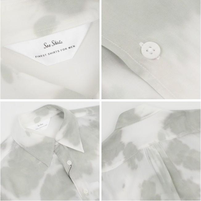 soe shirts ソーイシャツ UNLEVEL DYEING BROAD CLOTH L/S REGULAR COLLAR ムラ染めブロードクロスロングスリーブレギュラーカラーシャツ 2161-81-021