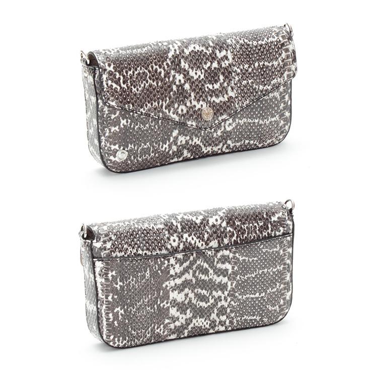 (ポイント10倍) ADMJ エーディーエムジェイ SNAKELEATHER　CLUTCH SHOULDERBAG with SLIM WALLET スネークレザー スリムウォレット付　22SS01011の画像