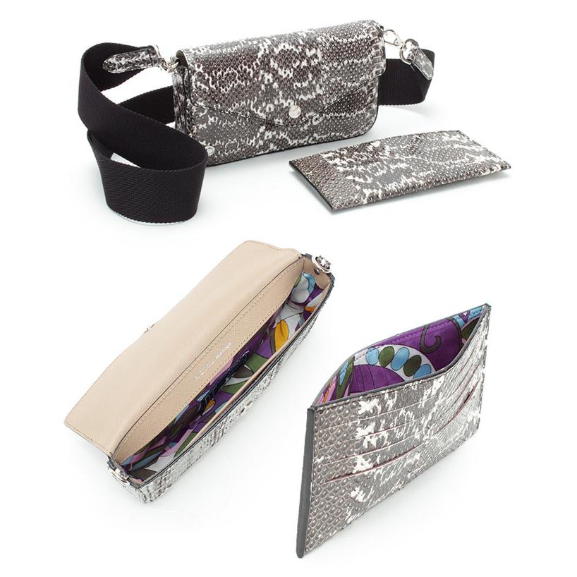 (ポイント10倍) ADMJ エーディーエムジェイ SNAKELEATHER　CLUTCH SHOULDERBAG with SLIM WALLET スネークレザー スリムウォレット付　22SS01011の画像