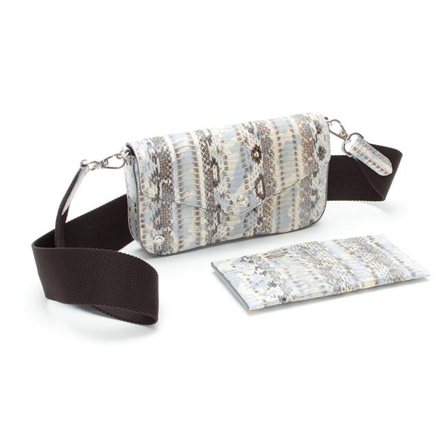 (ポイント10倍) ADMJ エーディーエムジェイ SNAKELEATHER　CLUTCH SHOULDERBAG with SLIM WALLET スネークレザー スリムウォレット付　22SS01011の画像