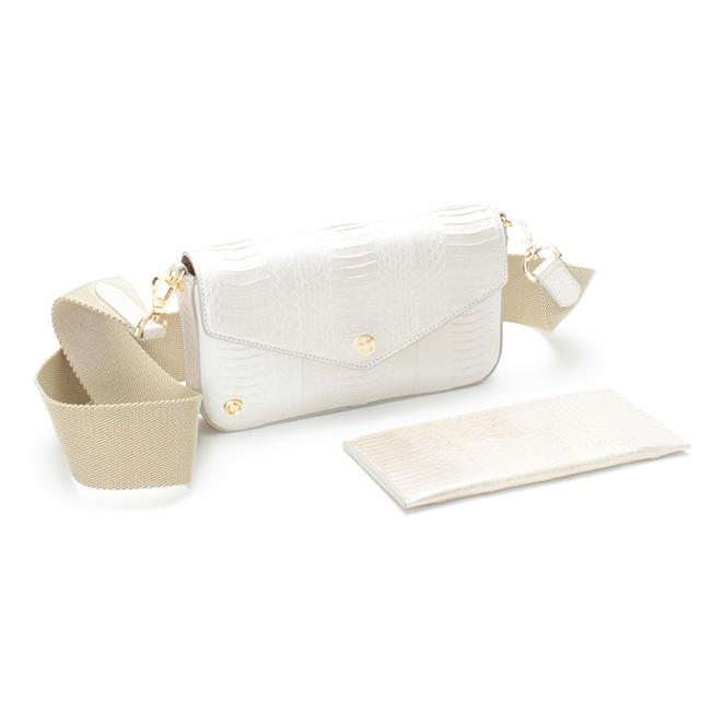 (ポイント10倍) ADMJ エーディーエムジェイ SNAKELEATHER　CLUTCH SHOULDERBAG with SLIM WALLET スネークレザー スリムウォレット付　22SS01011の画像