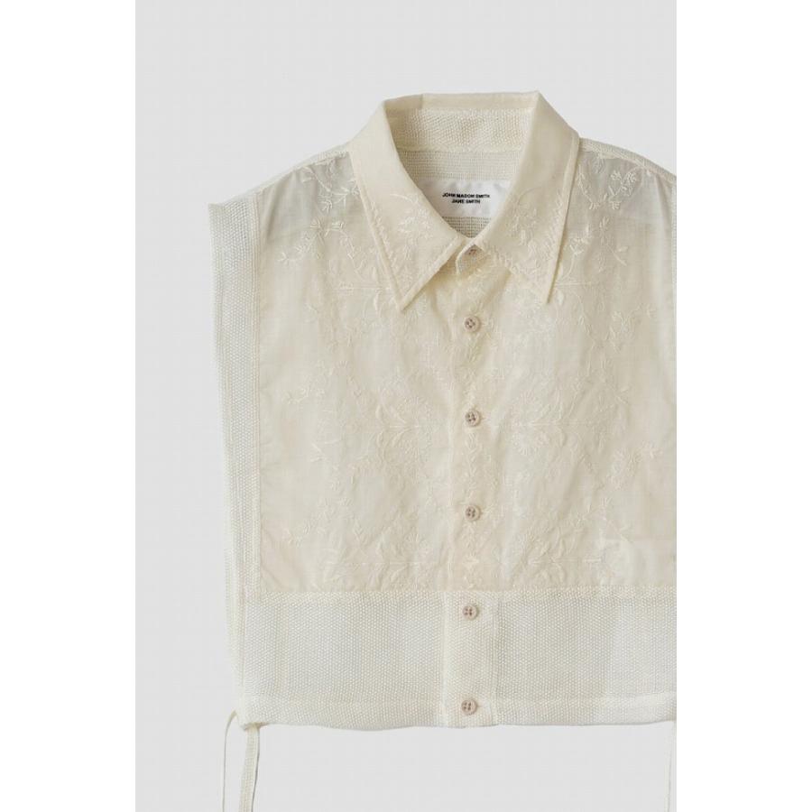 JANESMITH（ジェーンスミス） LINEN MESH EMBROIDERY SHIRT BIBS