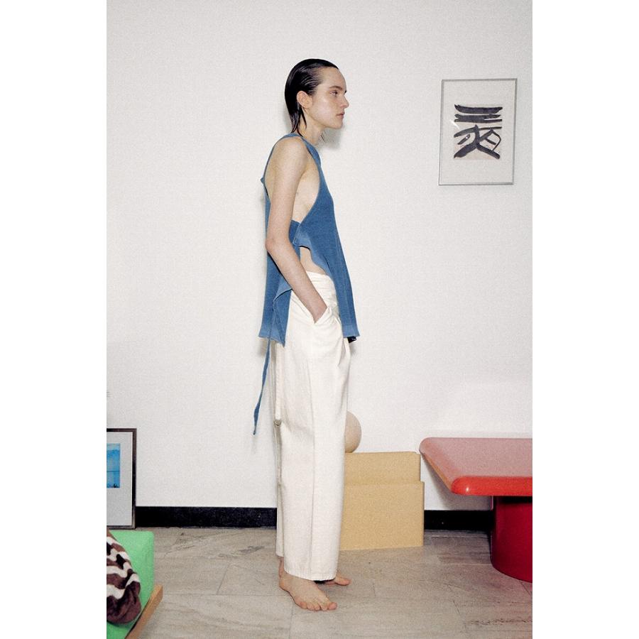 VERSO(ヴェルソ) Indigo Dyeing Wrap Sleeveless ラップノースリーブ 
