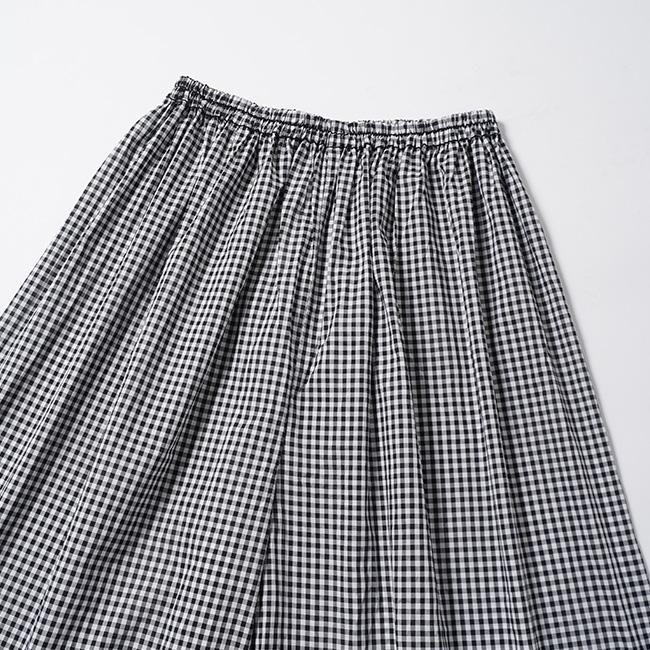 homspun ホームスパン 80/1ギンガム&無地 ギャザーパンツ 3388 homspun ホームスパン 80/1ギンガム&無地 ギャザーパンツ 3388