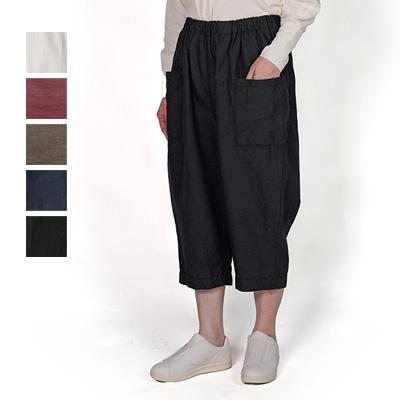 パンツ homspun homspun 高密度ウェポン ギャザーパンツ グリーン