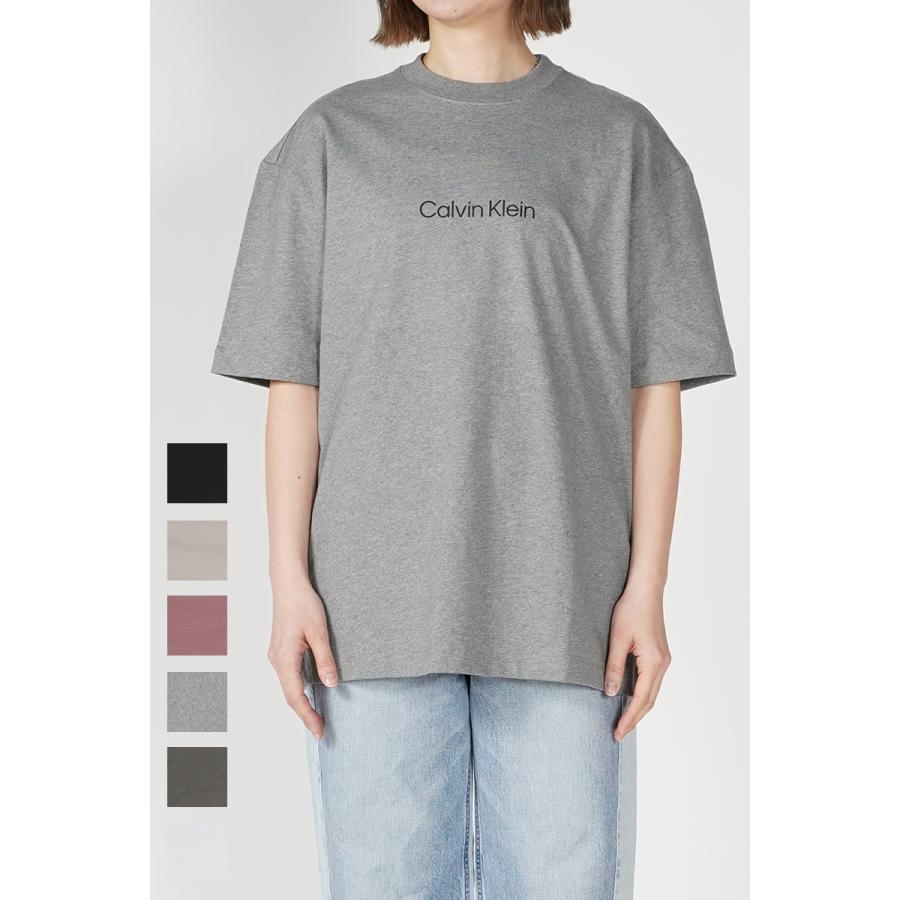 Calvin Klein カルバン・クライン スタンダードロゴ リラックス クルーネックTシャツ 40HM228｜womanremix｜08