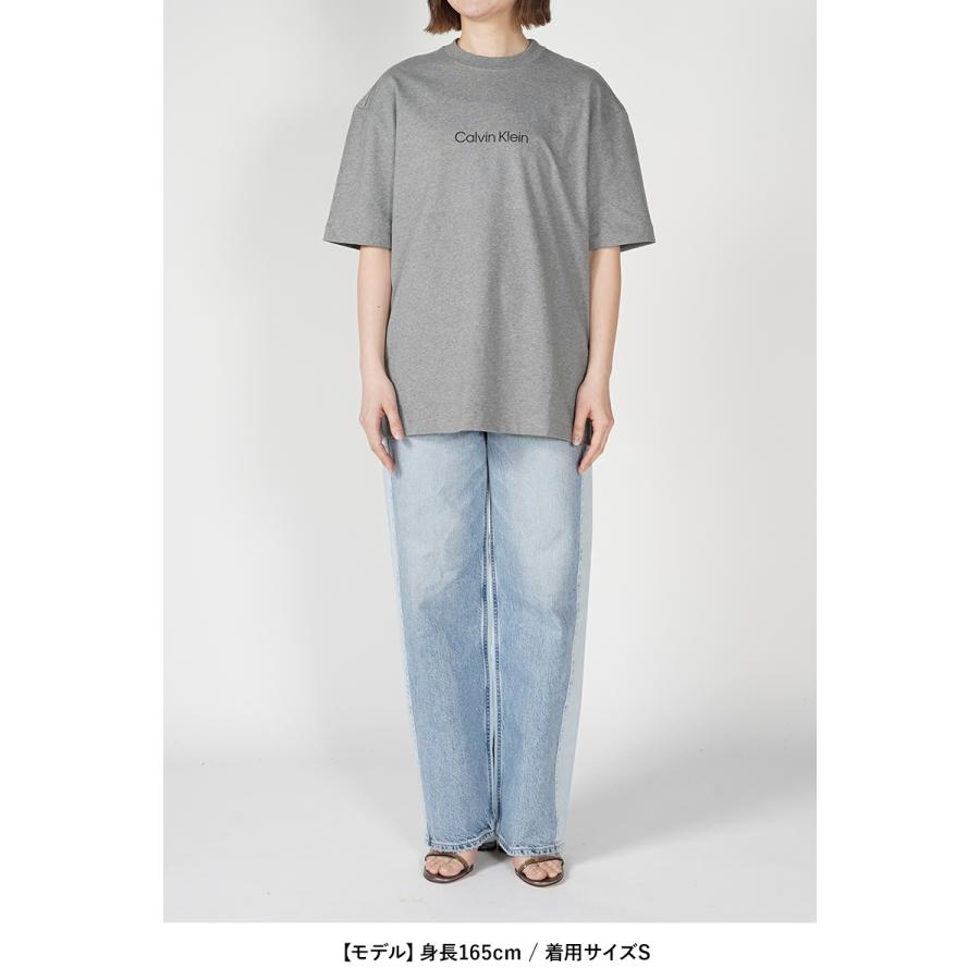 Calvin Klein カルバン・クライン スタンダードロゴ リラックス クルーネックTシャツ 40HM228｜womanremix｜11