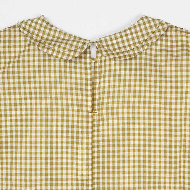 新品★完売 IENA カラーギンガムラッフルブラウス サッカーギンガムラッフルブラウス※一部店舗のみ入荷