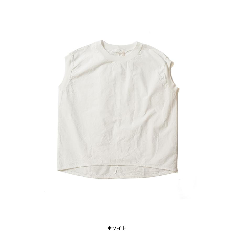 homspun（ホームスパン） コンパクトウェザー ノースリーブブラウス