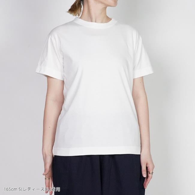 homspun　ホームスパン　Ｔシャツ　カットソー　白 homspun（ホームスパン） 天竺半袖Tシャツ ユニセックス (S