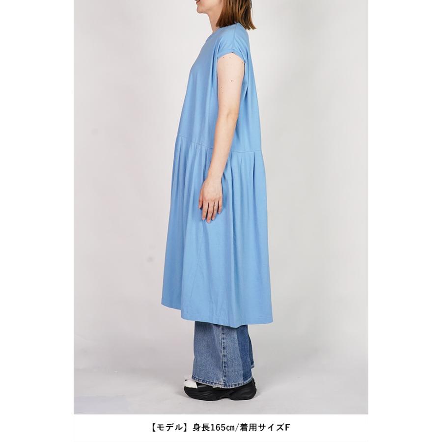 homspun（ホームスパン） 30/1天竺ノースリーブワンピ−ス 6551 : rish