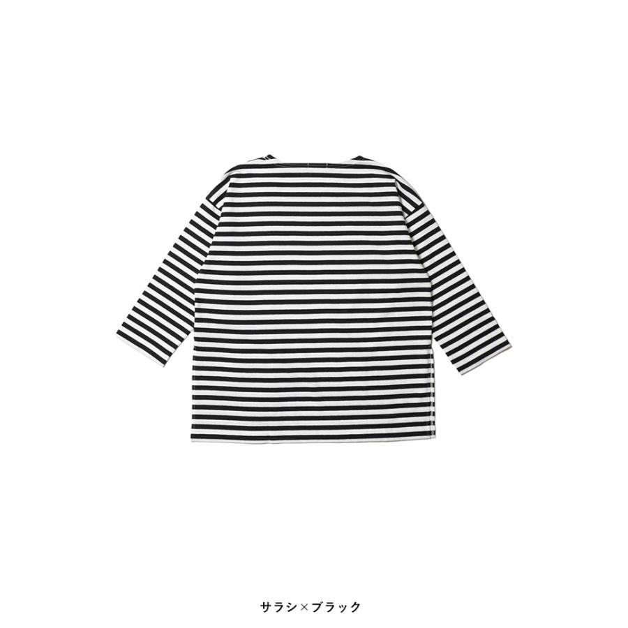 homspun（ホームスパン） 20/1 ボーダー 天竺 ロングスリーブプル