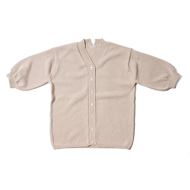 homspun homspun(ホームスパン) スーピマコットン六分袖Vネック 