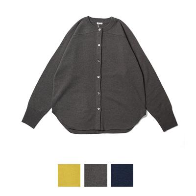 harico様　homspun ホームスパン　ウール　クルーネックカーディガン homspun（ホームスパン） ラム12G クルーネックCD ラムウール ニット