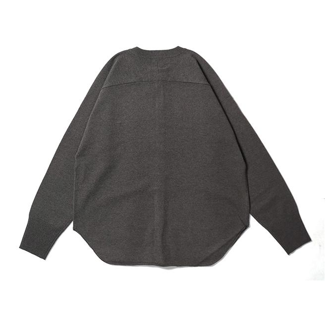harico様　homspun ホームスパン　ウール　クルーネックカーディガン homspun ソフトコンパクトヤーン クルーネックカーディガン ブラック