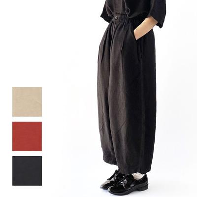 HARVESTY ハーベスティ クロップドサーカスパンツ リネンレーヨン