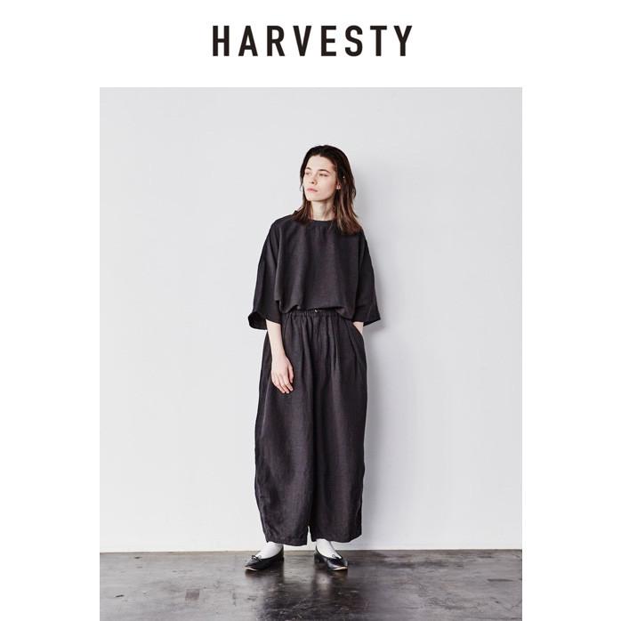HARVESTY　リネンレーヨン クロップドサーカスパンツ　A12010 2 HARVESTY ハーベスティ クロップドサーカスパンツ リネンレーヨン