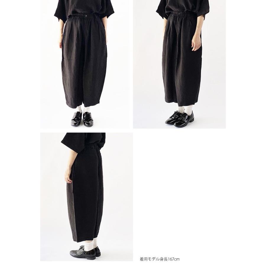 HARVESTY ハーベスティ クロップドサーカスパンツ リネンレーヨン