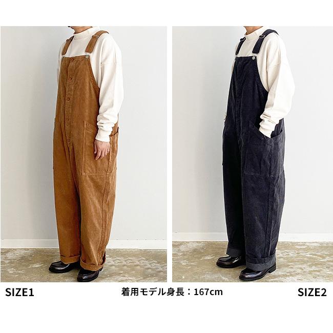 HARVESTY（ハーベスティ） CORDUROY OVERALLS コーデュロイ