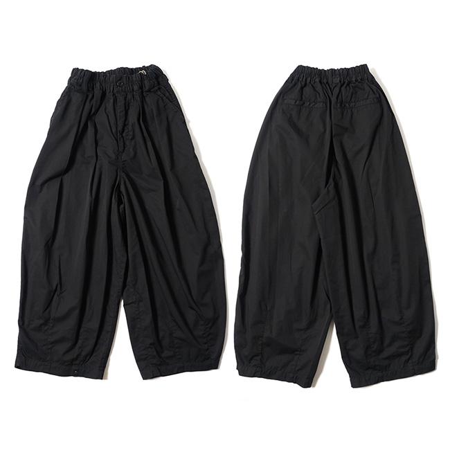 ハーベスティ サーカスパンツ コーマバーバリー A12501 ブラック サイズ1 HARVESTY（ハーベスティ） CIRCUS PANTS サーカスパンツ BURBERRY