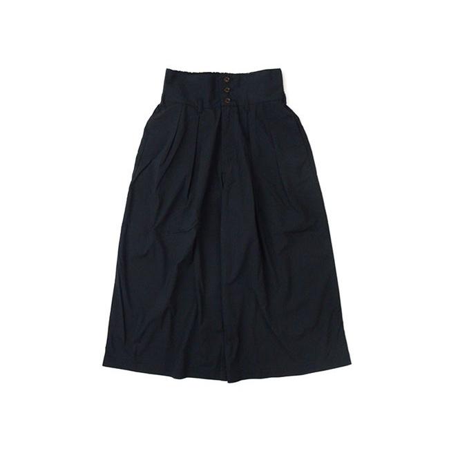 ハーベスティー　キュロット　パンツ　黒 HARVESTY (ハーベスティ)ハイライズキュロットパンツ A21903 : rish