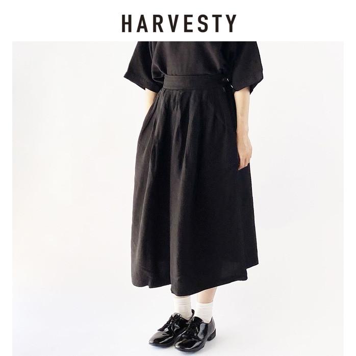 HARVESTY ハーベスティ ロングキュロット リネンレーヨンキャンバス A22004_4