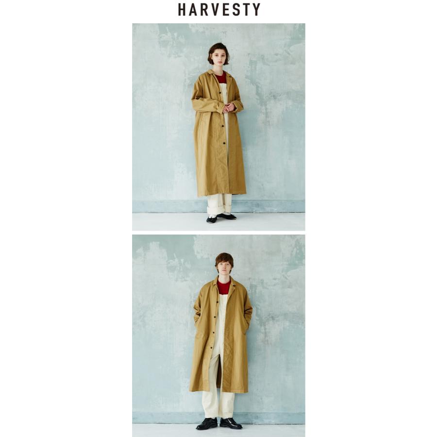 HARVESTY / ハーベスティ CHINO CLOTH OVER COAT HARVESTY（ハーベスティ） ステンカラーコート コート CHINO CLOTH