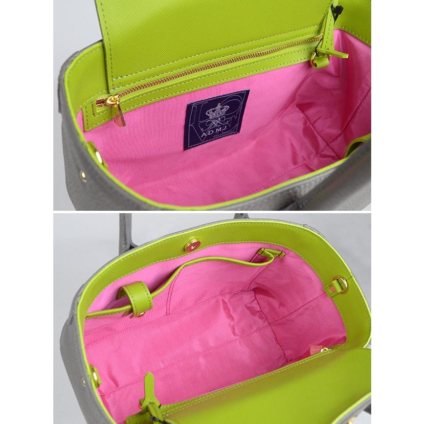 A.D.M.J★ミニトートバッグ　ピンク　春色 A.D.M.J（エーディーエムジェイ） (ポイント10倍) ADMJ SHRINKLEATHER