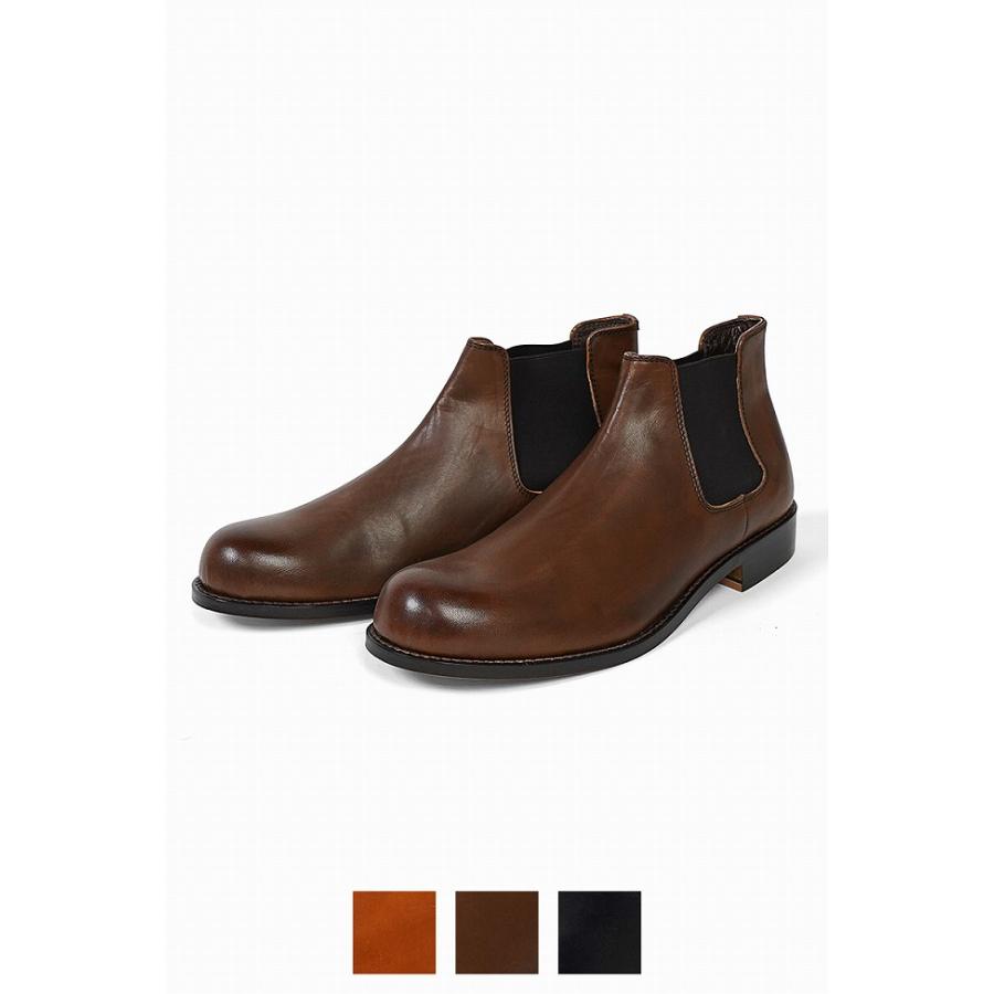 PADRONE パドローネ 定3.3万牛革 サイドゴア レザーブーツ 40 PADRONE（パドローネ）SIDE GORE BOOTS（サイドゴアブーツ）の正規公式