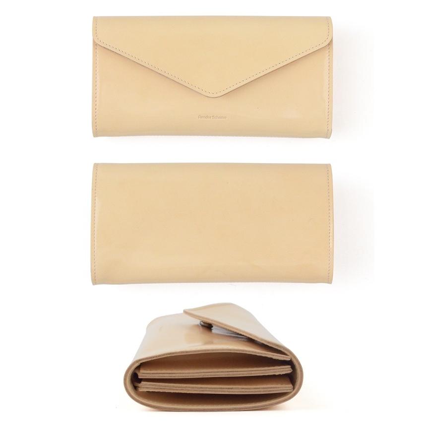 Hender Scheme / patent longwallet ナチュラル Hender Scheme（エンダースキーマ） ロングウォレット パテントレザー