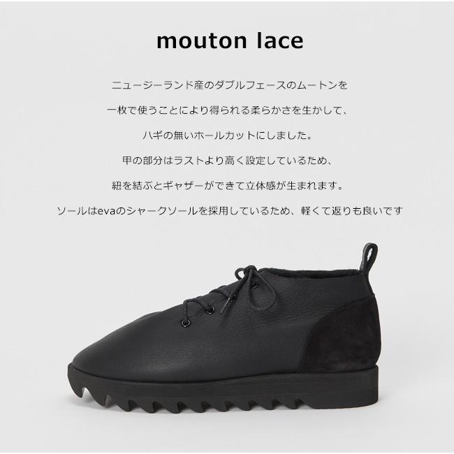 エンダースキーマhender scheme 羊革ラムレザームートンボアシューズ Hender Scheme（エンダースキーマ） ムートンレース mouton lace fl-s