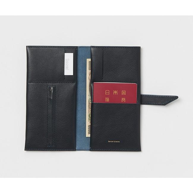 Hender Scheme パスポートウォレット ブラックレザー Hender Scheme（エンダースキーマ） パスポートウォレット passport