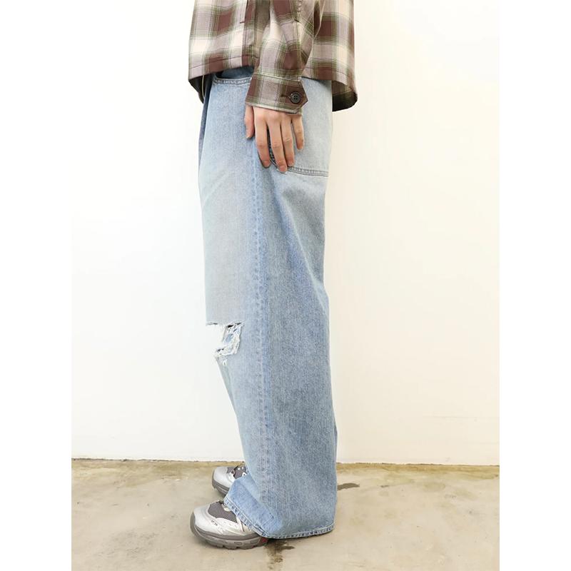 JieDa JieDa(ジエダ) DAMAGE ONE TUCK WIDE STRAIGHT DENIM JieDa JieDa(ジエダ) DAMAGE ONE TUCK WIDE STRAIGHT DENIM