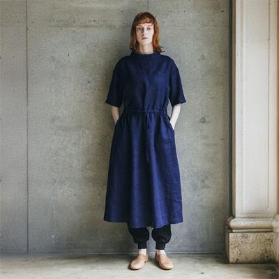 fog linen work（フォグリネンワーク） ヴィオラ ワンピース ブルー