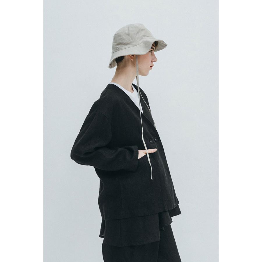 fog linen work（フォグリネンワーク） コーラ ノーカラージャケット