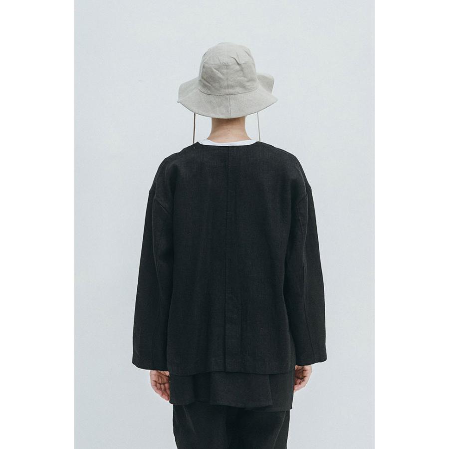 fog linen work（フォグリネンワーク） コーラ ノーカラージャケット