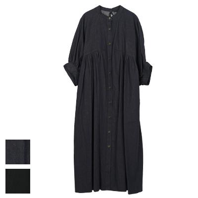 Munich Munich(ミューニック) 8ozウォッシュデニムパフスリーブシャツ  