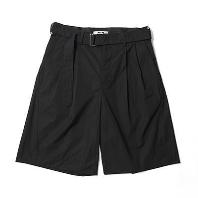 NTN(エヌティーエヌ) 3D 2-TUCK BELTED SHORTS 2タックベルトショーツ